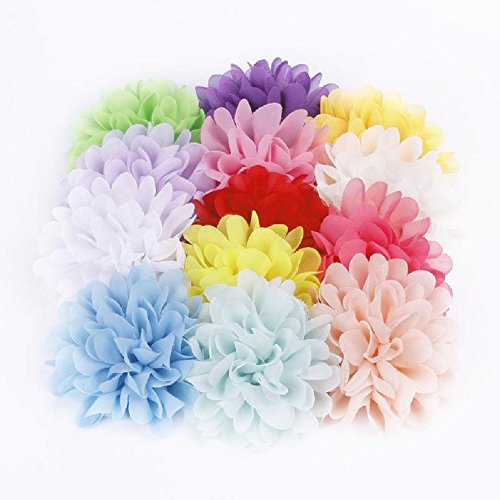 Keyzone Enchanting Toddler Soft Baby Headband Headwear Flower Large Lace Hair Band Pink Fascinating - Thumbnail 3