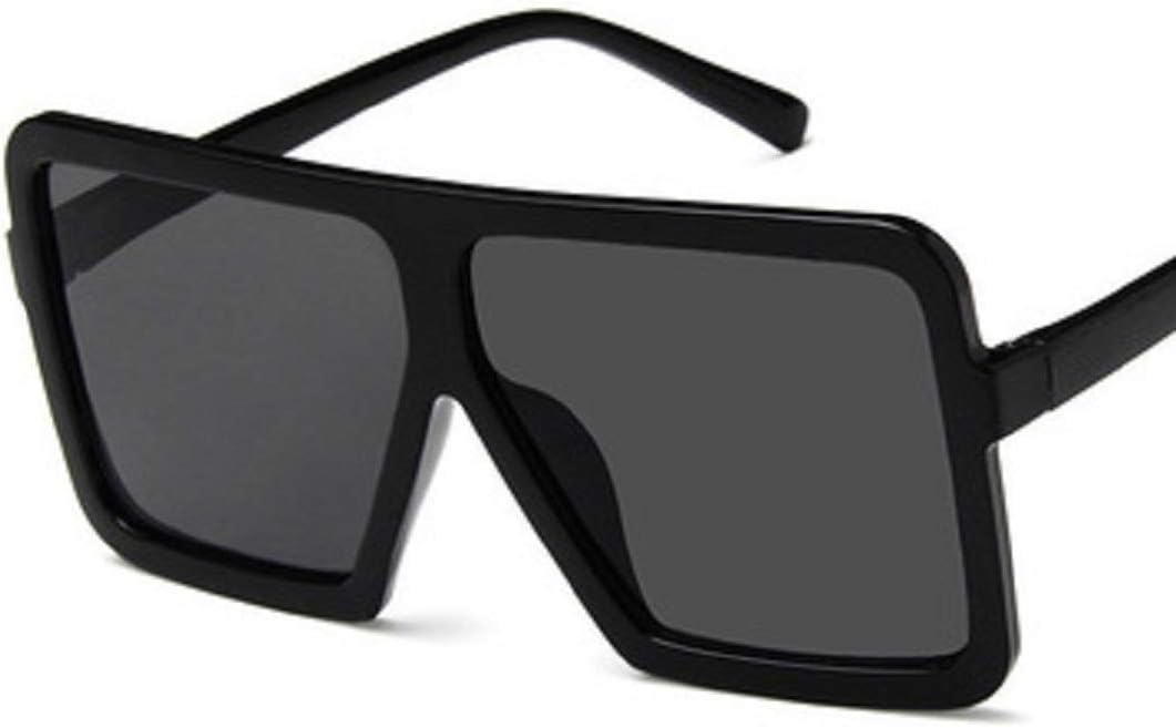 YABINA Fashion Designer Women Sunglasses Oversized Flat Top Square Frame Retro Gradient Lens