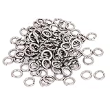 M8 304 Stainless Steel Split Lock Spring Washers Screw Gasket 100pcs