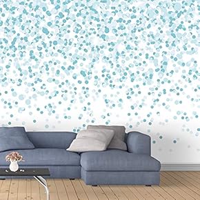 Wall Murals for Bedroom Abstract Colorful Dots Collage Removable Wallpaper Peel and Stick Wall Stickers - 66x96 inches