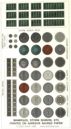 Blair Line HO Scale Manhole Covers