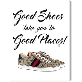 The Oliver Gal Artist Co. Fashion and Glam Wall Art Canvas Prints 'Doll Memories - Unique Fab Shoes' Home Décor, 12