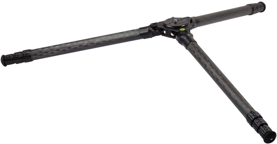 ProMediaGear Pro-Stix 4-Section Long Carbon Fiber Tripod with 42mm Diameter Legs, 125 lbs Capacity, 77" Max Height : Camera & Photo