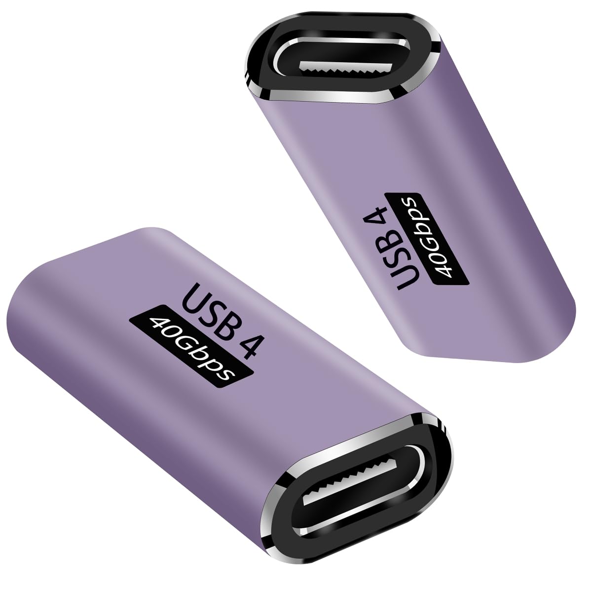 USB C Female to Female Adapter, 40Gbps 100W & 5A OTG Type C Data Transfer Coupler, USB C 3.2 Adapter Connector for USB4 Cable, Thunderbolt 4 & USB C Devices, Support up to 8K@60hz — image 1