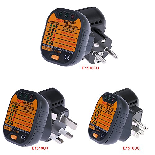 PEAKMETER PM6860DR 230V Automatic Electric Socket Tester Diagnostic