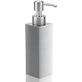 GLUBEE Soap Dispenser with Rust Proof Stainless Steel Pump Refillable for Bathroom and Kitchen Soap Dispenser for Essential Oils, Liquid, Lotions (8.5OZ / 250ML)