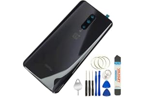 BSDTECH Battery Back Cover Rear Panel Glass +Camera Lens for Oneplus 7 Pro 6.67" GM1911 GM1913 GM1917 GM1910 GM1915 (Mirror Gray)
