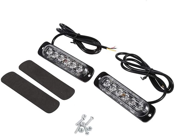 Amazon 非常信号灯 ストロボバーライト ハザードランプ 車 トラック用 1ペア 12v 6 Led緊急警告灯 点滅警告 長い照射距離 省エネ 緊急事態 走行灯 耐候性 色選択可能 レッド ブルー 発煙筒 非常信号灯 車 バイク