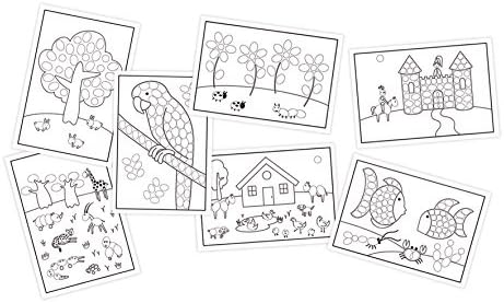 Diset Juego Educativo Para Ninos Para Colorear Con Su Huella Y Aprender Los Colores Amazon Es Juguetes Y Juegos