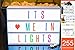 BUYLET Light Up Letters Box Cinema LED Cinematic lightbox - 255 Color & Black Letters Words Emojis DIY Message Vintage Board Changeable Home Decor Sign A4