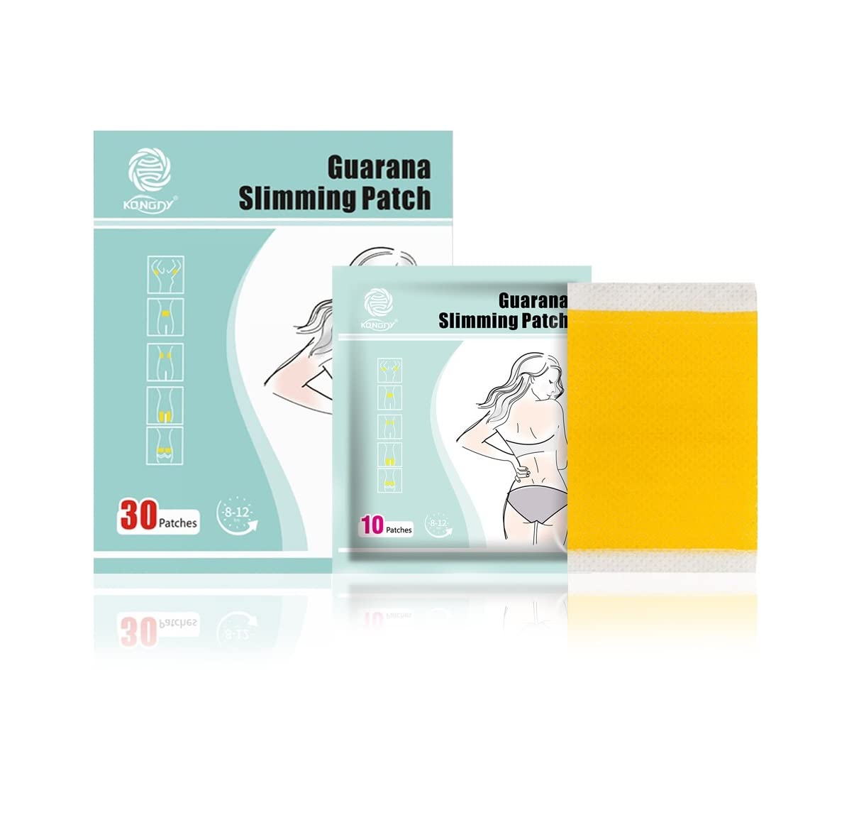30 Extra Strong Slimming Patches Fast Active - Guarana Weight Loss Belly Fat Burner - Diet Patch Plaster for Women Weight Loss