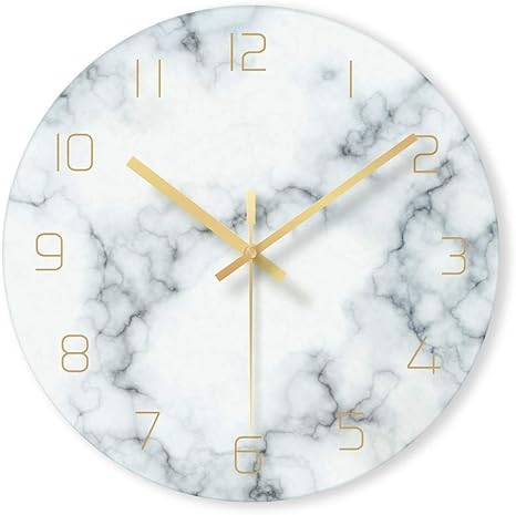 Amazon.com: Lmy0624 Reloj de pared simple digital reloj de cristal  decorativo reloj de pared sala de estar silencio reloj colgante de cuarzo  diseño moderno decoración del hogar 12 pulgadas: Home \u0026 Kitchen