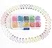 SBYURE 300 Pieces Multi-Colored Bulb Pins Metal Calabash Pins Gourd Pins Safety Pins with Stoage Box for DIY Craft Making and Clothing, 10Colors