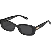 QUAY Vibe Check Narrow Rectangle Sunglasses for Women | UV Protection, Small-Face Fit, Flush Lens Design, Universal Nose Pads, Case and Cloth