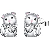 Women Earrings 925 Sterling Silver Football/Airplane/Apple/Animal Dainty Stud Earrings Birthday Gifts