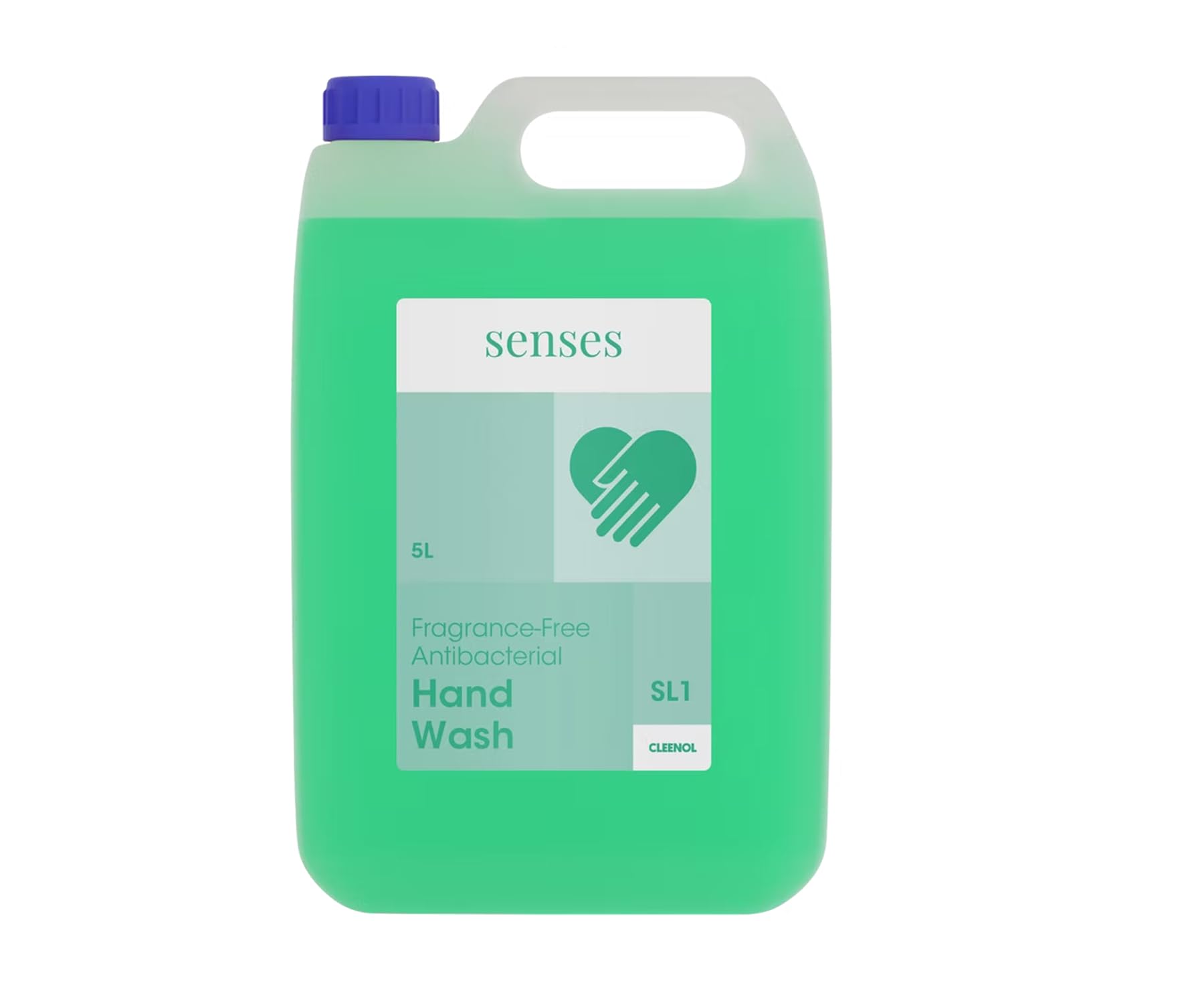 Cleenol 077019X5 Bactericidal Liquid Soap, Green, 5 Litre packaging may vary