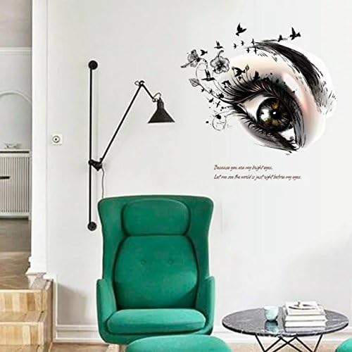 Beautiful eyes porch bedroom TV wall adornment wall stickers