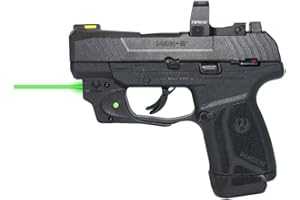 VIRIDIAN WEAPON TECHNOLOGIES Viridian E Series Green Laser Sight, Custom Gun Fits, Railed or Non-Railed Pistols, Class 3R Green Laser Sight, 5mW Output