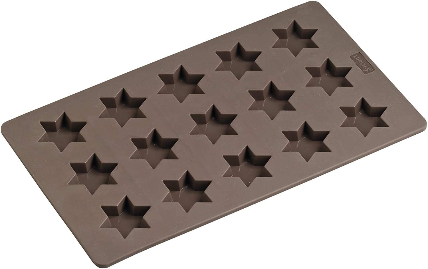 Lurch FlexiForm 65020 Biscuit Tray with Star Moulds 17 x 30 cm Brown