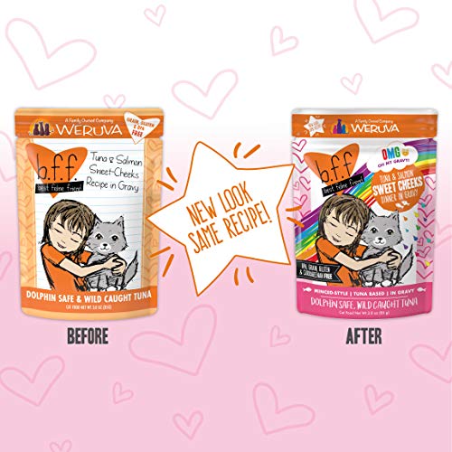 B.F.F. Omg - Best Feline Friend Oh My Gravy!, Tuna & Salmon Sweet Cheeks With Tuna & Salmon In Gravy - //medicalbooks.filipinodoctors.org