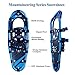 FLASHTEK 21/25/30 Inches Light Weight Snowshoes for Women Men Youth Kids, Aluminum Terrain Snow Shoes.