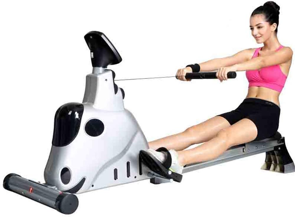 AWJ Foldable Free Rowing Machine Stamina Body Glider Resistance Adjustment Indoor Home Exercise Equipment Fitness Machines