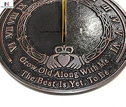 Nautical-Mart Garden Sundial Grow Old with Me -The