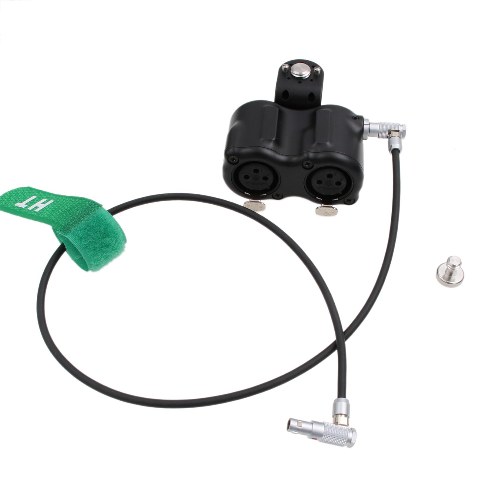 HangTon XLR Audio Box for RED Komodo-X V-Raptor XL, ARRI Alexa Mini, Z CAM E2 M4 F6 Camera 2 Line Level Input, Mini 5 pin to XLR 3-pin