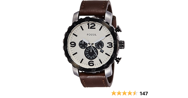 Analog Display and Leather Strap JR1390 