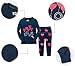 Little Girls Clothes Heart Cotton Sleep Pajamas Cartoon Sets Blue 3T - 3 years