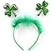 JOYIN 6 Pack St. Patrick's Day Green Shamrock Clover Headbands/Top Hat Saint Patrick's Costume Accessories St Patricks Party Favors Decorations