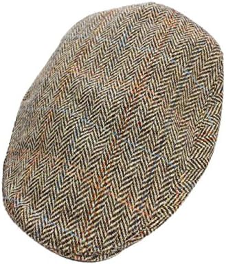 Touring Cap Tweed Brown Herringbone Hanna Hats Ireland Large