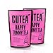 CUTEA Happy Tummy Tea, 28 Tea Bags: Enhance and Aid Digestive System, Eliminate Stomachache, and Reduce Bloating with Natural Antioxidant Rich Herbs
