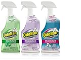 OdoBan Ready-to-Use 32 oz Spray Scent Assortment, 3 Bottles (1 Each Original Eucalyptus, Lavender, Cotton Breeze)