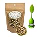 Ayurvedic Stomach Relief & Liver Cleansing Detox tea - Organic Loose Leaf Milk Thistle, Fennel, Ginger, Peppermint and Licorice Tea (Original with tea Infuser, 2 oz.)