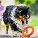 LaRoo Dog Flying Ring Frisbee Pets Flying Disc Non-Toxic Fitness Ring for Dogs - Orange