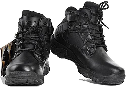 Atled Men's Atled Side Zip Uniform Work Ankle Boots, Black, US 9