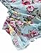 Fubin Baby Girl's Floral Print Ruffles Romper Summer Clothes With Headband,Mint,7-12 months