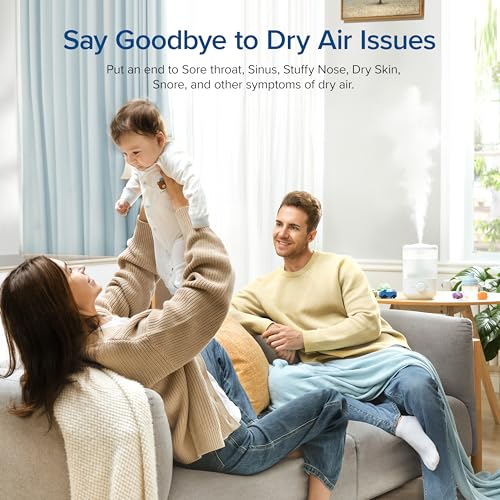 LEVOIT Top Fill Humidifiers for Bedroom, 2.5L Large Tank, Easy to Fill