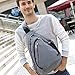 KAKA Sling Bag for Travel Anti Theft Crossbody Backpack for Men Women Boy and Girl(gray)