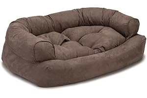 Snoozer Overstuffed Luxury Pet Sofa, Large, Dark Chocolate