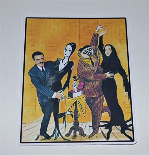 ADDAMS FAMILY Gomez Morticia Die Cut Vinyl Sticker / Decal Laptop Skateboard iPad Car Refrig Notebook