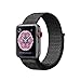 For Apple Watch Band,Soft Breathable Woven Nylon Replacement Sport Loop Band for Apple Watch Series 3/2/1 [42MM Black(With Brown Tint)]