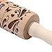 Binmer Christmas Clearance,Kitchen Wooden Rolling Pin Engraved Carved Embossed Wood Rolling Pin Tool