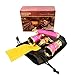 HQRP 3 x 25 Opera Glasses w/Crystal Clear Optic (CCO), LED Light, Extendable Handle/Pink-Pearl with Gold Trim in HQRP Gift Box