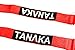Tanaka Racing Style 4 point Harness For Powersports - PAIR (Red)