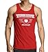 TEAM STARK-CIVIL WAR inspired Mens Iron Man Tank Top-Red (Large)