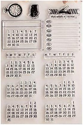DIY Calendar Silicone Clear Stamp 1pc Bullet for Journal Scrapbooking Card Making Diary Photo Album and Planner Decoration.