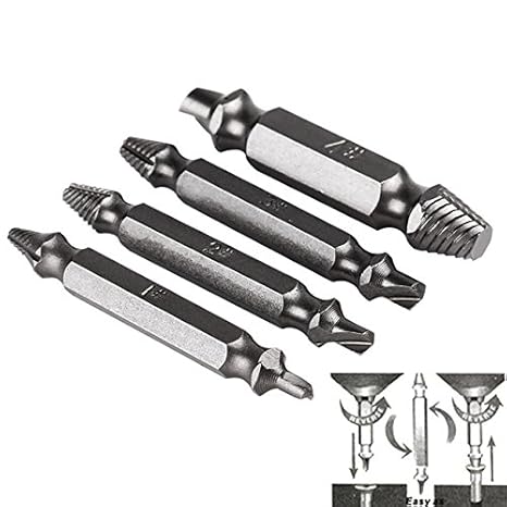 Generic Easy Out Stud Remover Tool Drill Bits for Broken Damaged Bolt Remover
