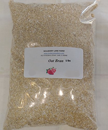 Oat Bran, 80 Ounces or 5 lbs (five pounds), Ground Fine, Non-GMO, All Natural, BULK.